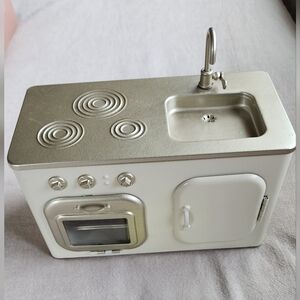 Maileg Metal Miniature Silver and White Kitchen